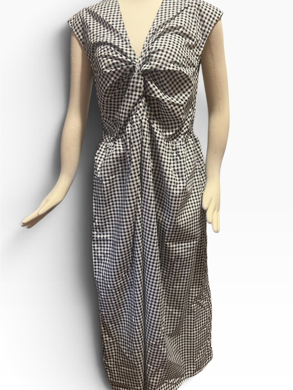 NWT a new day Black and White Gingham Dress